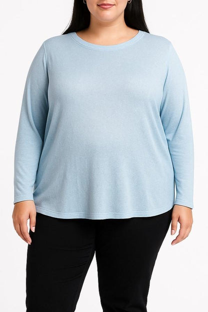 Plus size Top with round neckline