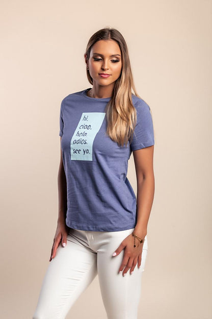 T-Shirt aus Baumwolle mit Print