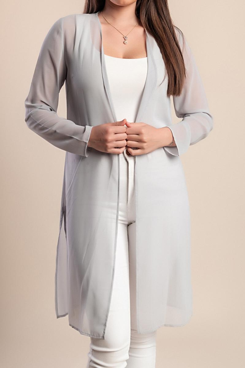 Semi-sheer cardigan