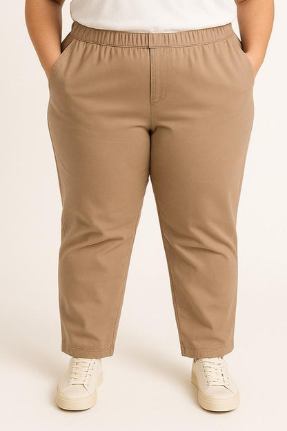 Plus size cotton pants