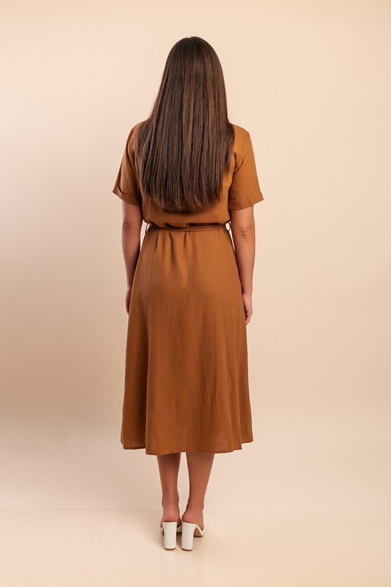 Vestito midi con cintura