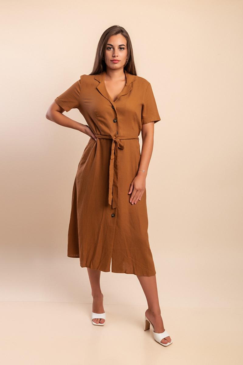 Vestito midi con cintura