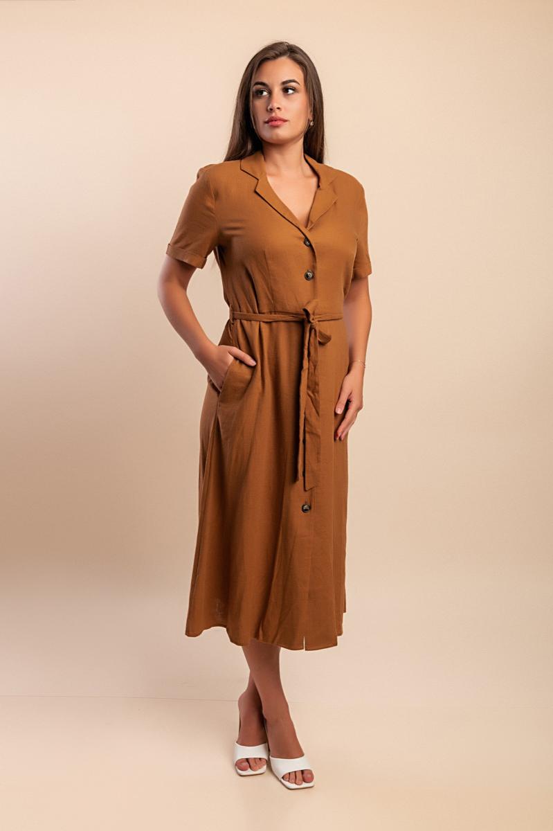 Vestito midi con cintura
