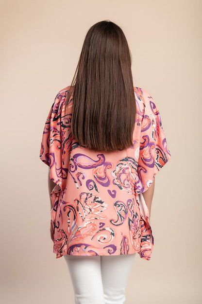 Bedruckte Plus-Size-Bluse