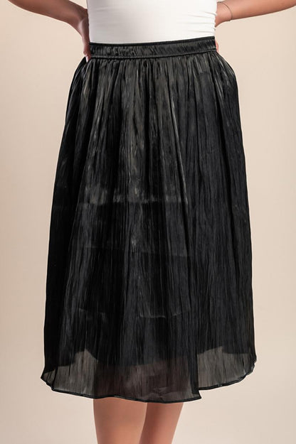 Plus size midi skirt