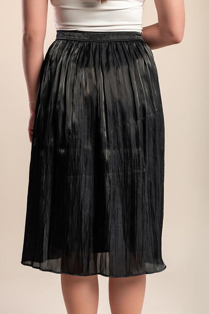 Plus size midi skirt