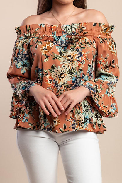Blusa com estampado floral