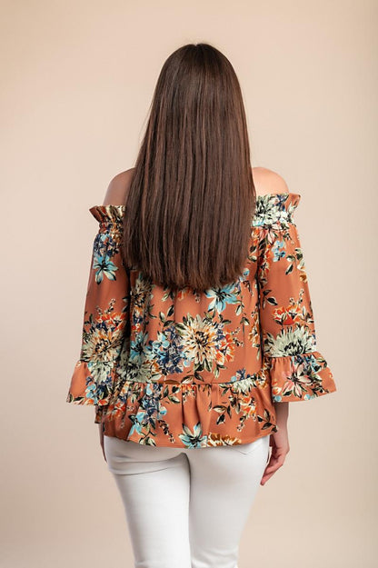 Blusa com estampado floral