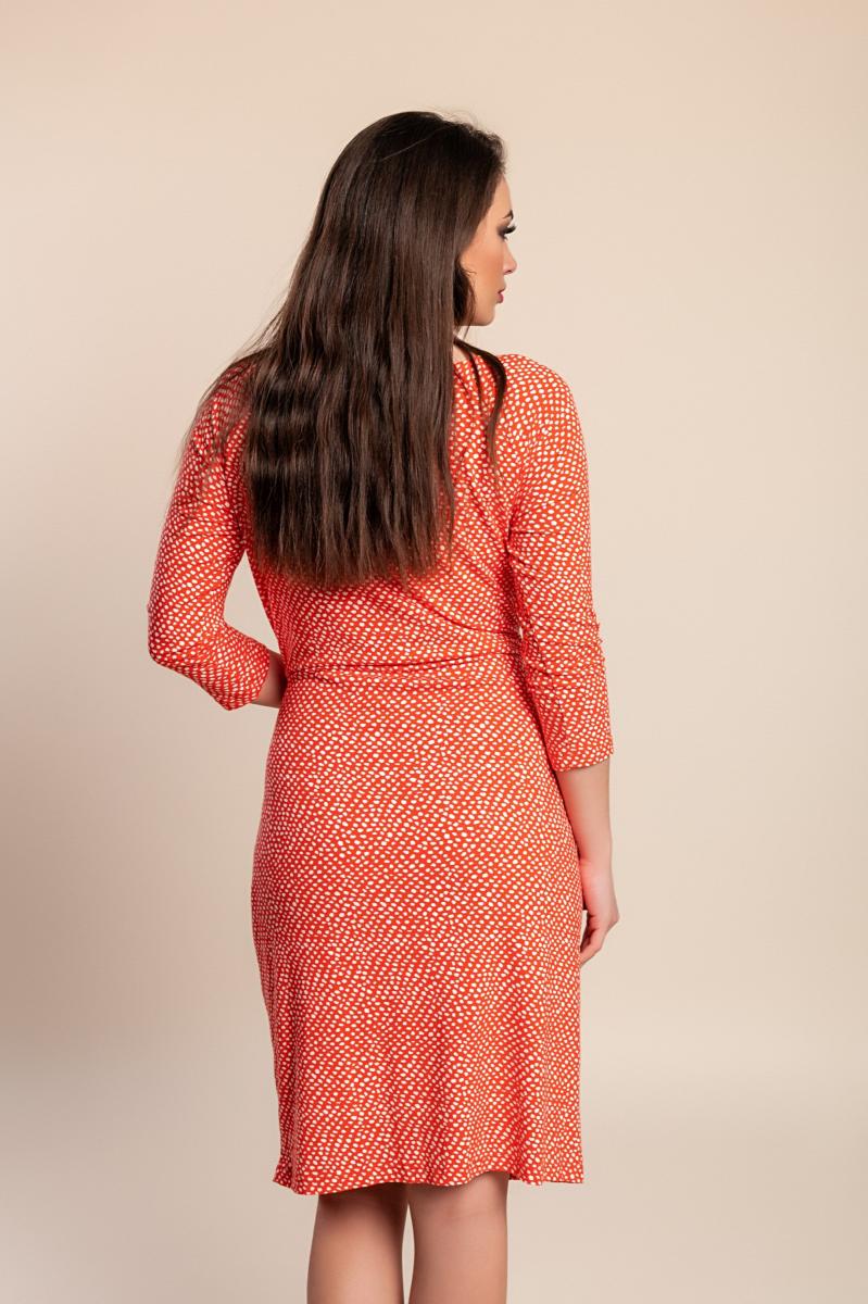 Bedrucktes figurbetontes Midikleid