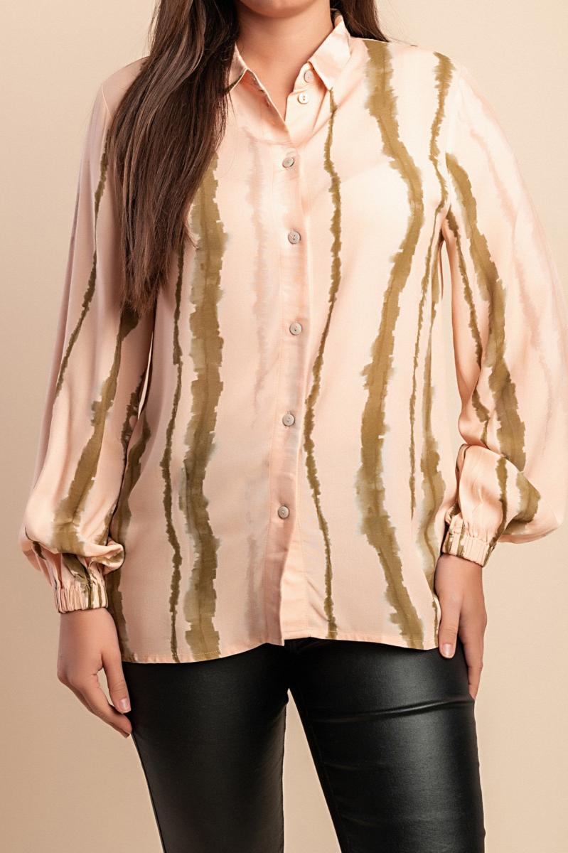 Blouse met gestreepte print