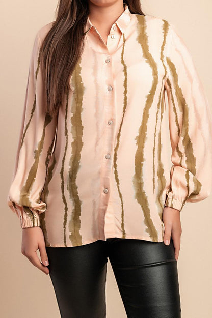 Blouse met gestreepte print