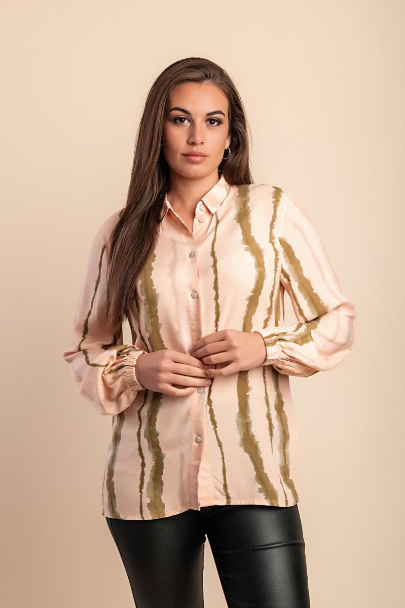 Blouse met gestreepte print