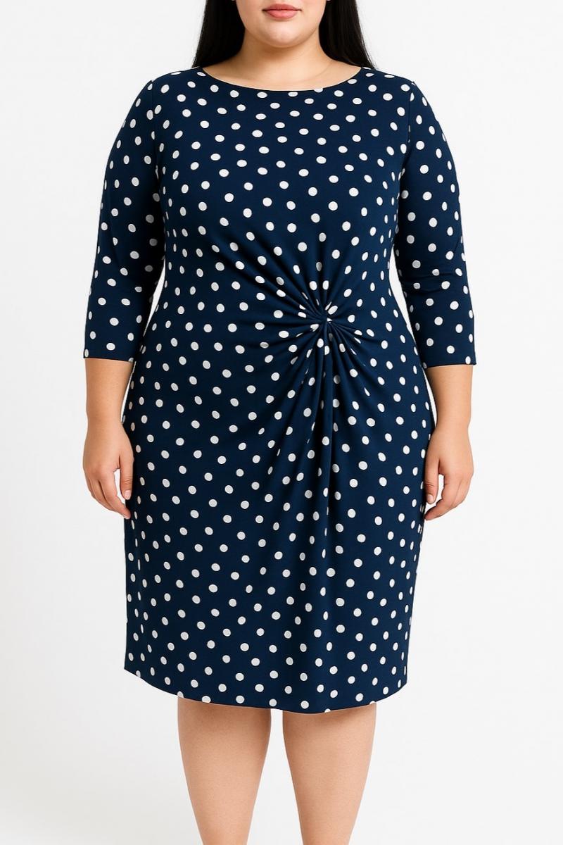 Sukienka plus size w groszki