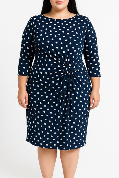 Sukienka plus size w groszki