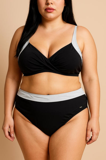 Dwuczęściowy strój kąpielowy plus size