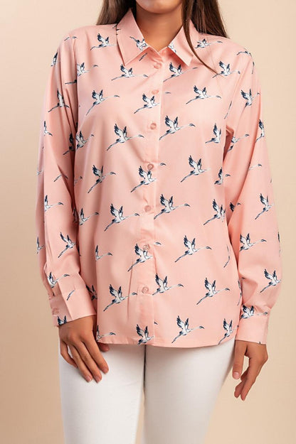Shirt in großen Größen mit Print