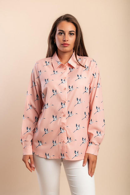 Shirt in großen Größen mit Print