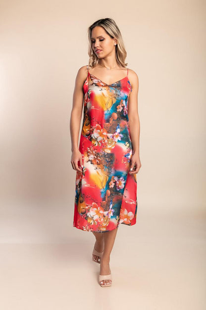 Mini dress with print