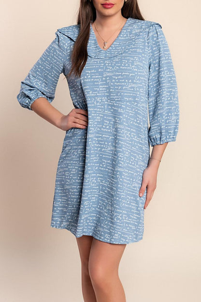 Weit geschnittenes Minikleid mit Print