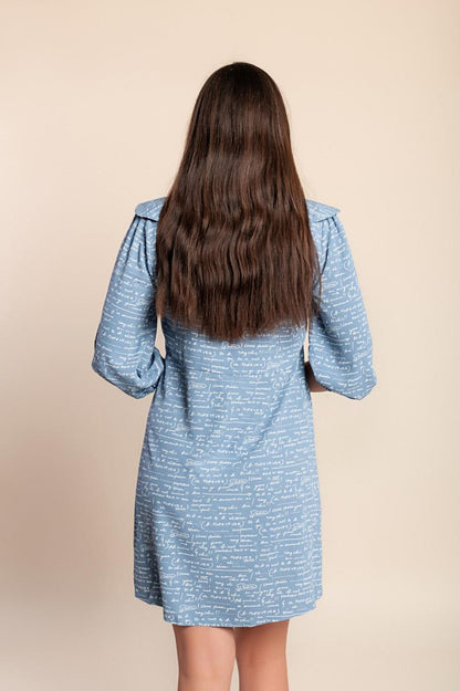 Weit geschnittenes Minikleid mit Print