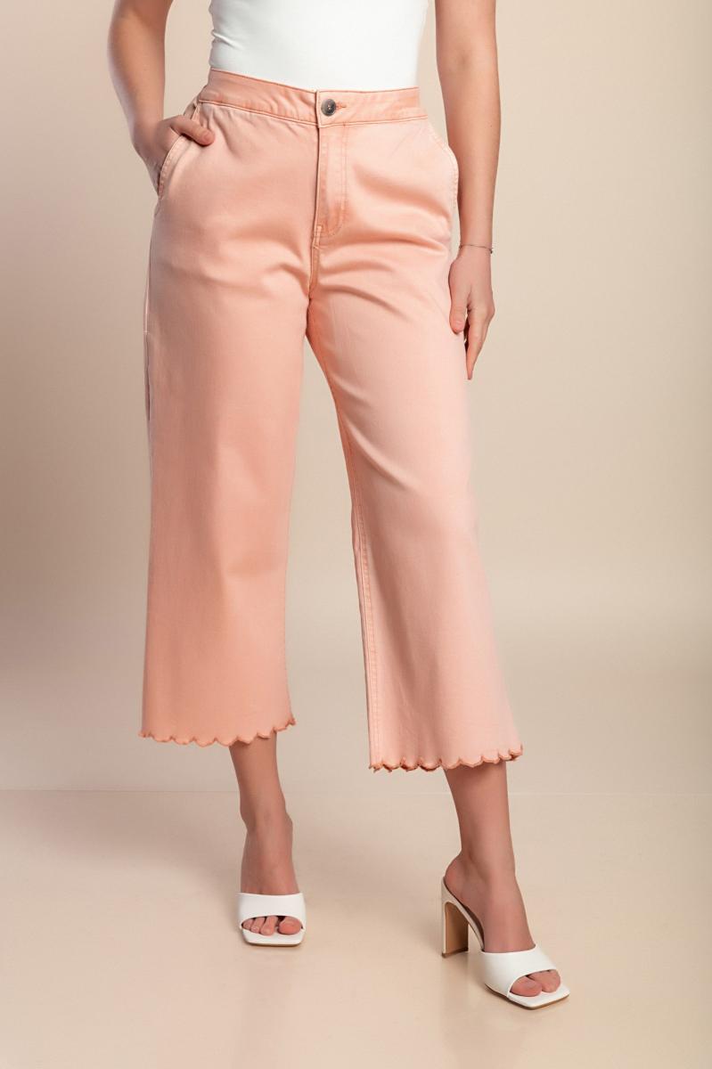 Pantaloni 7/8 a vita alta