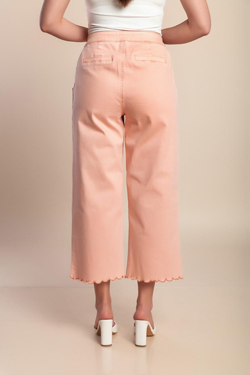 Pantaloni 7/8 a vita alta