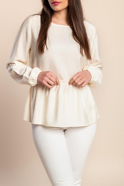 Bluse in großen Größen mit langen Ärmeln