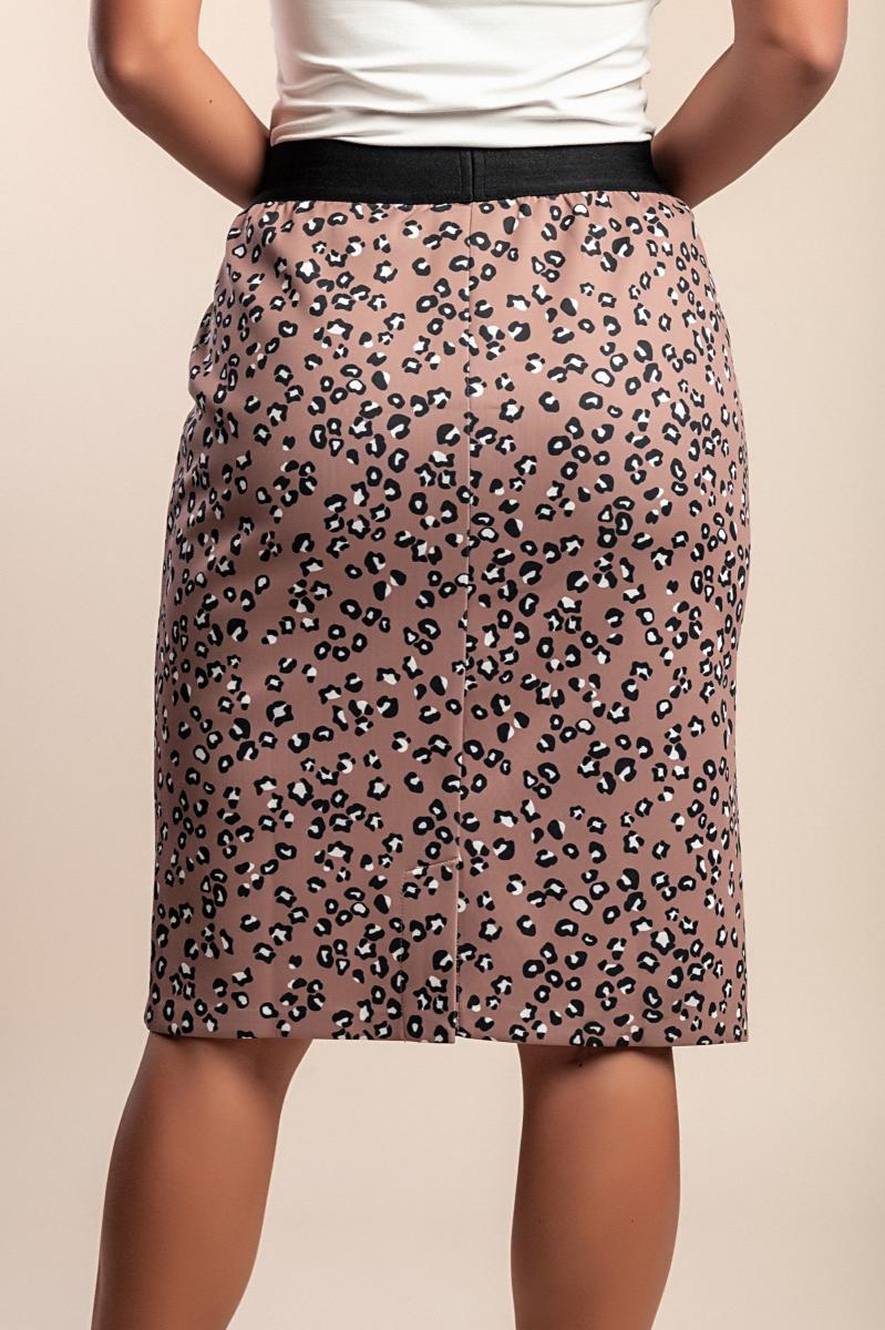 Printed midi skirt
