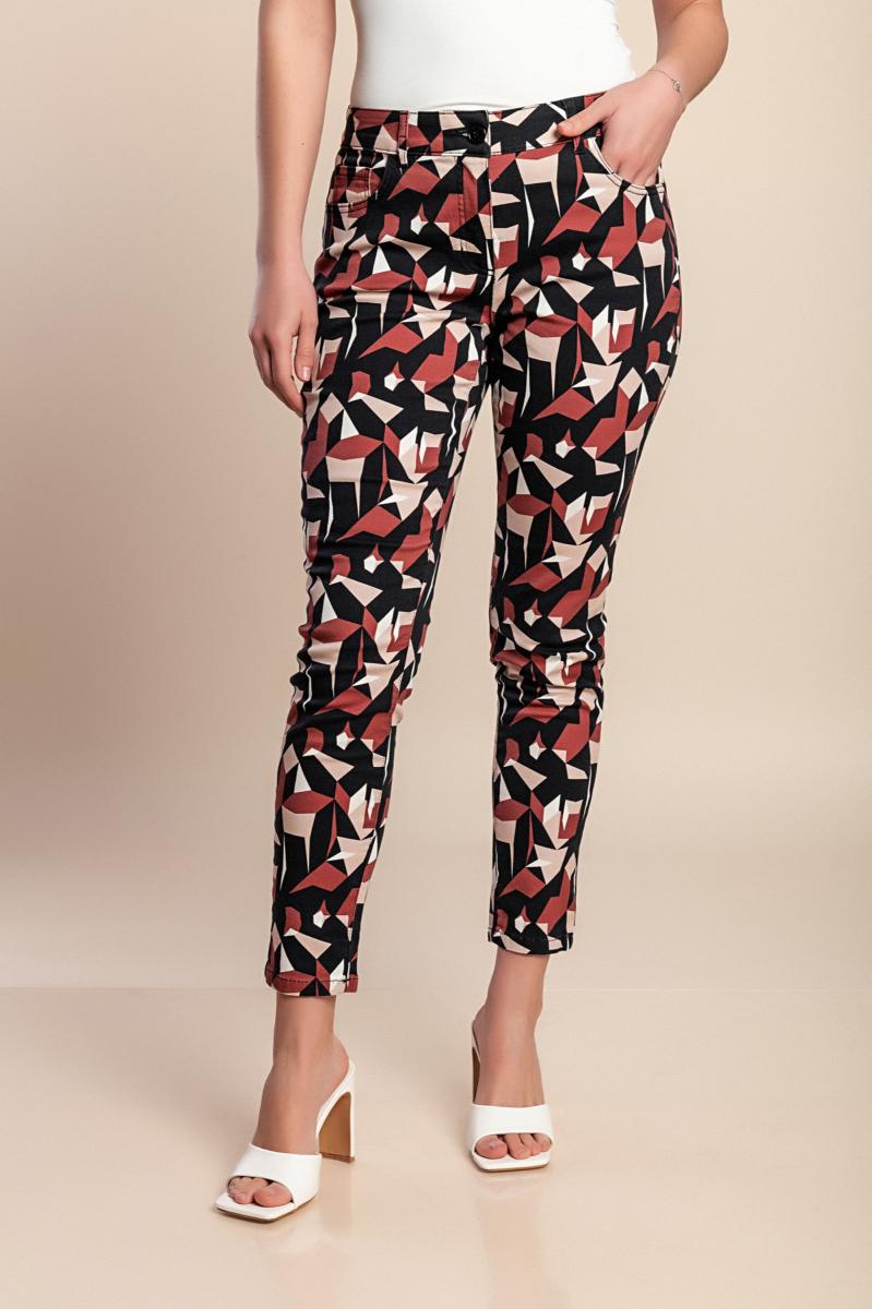 Baumwollhose in großen Größen mit Print