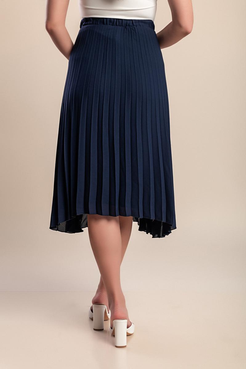 Plisowana spódnica midi plus size