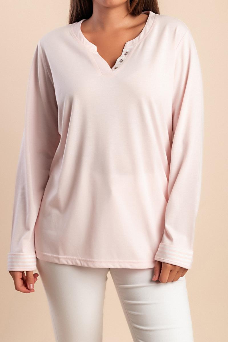 Top a maniche lunghe taglie forti