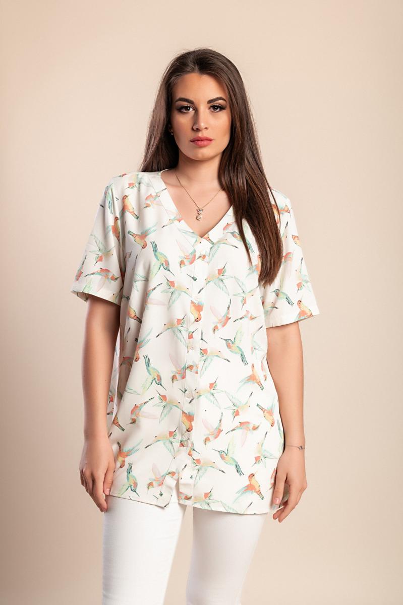 Bluzka plus size z nadrukiem