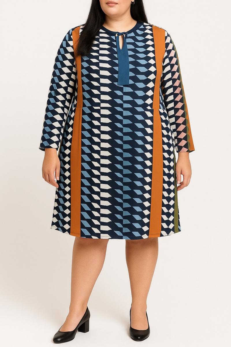 Sukienka plus size z nadrukiem