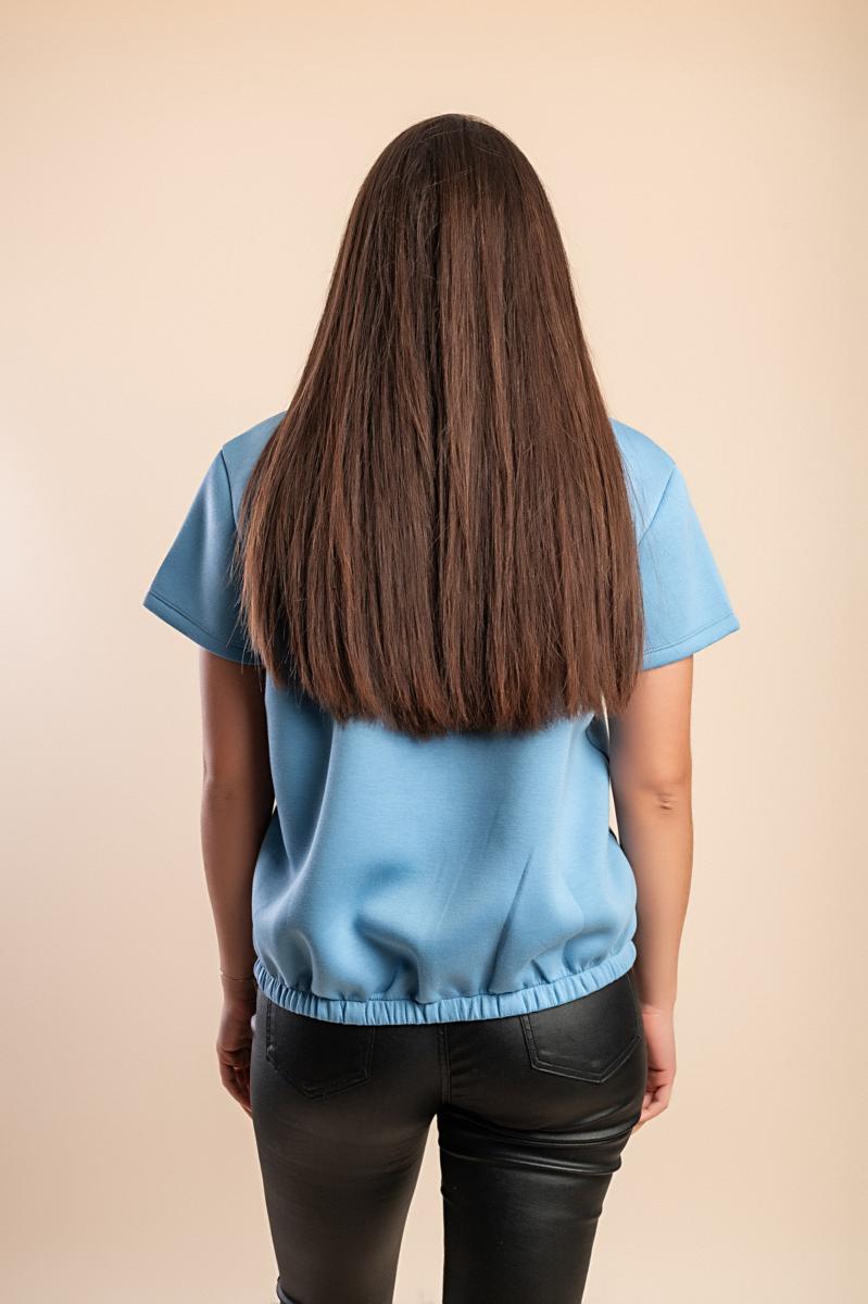 Tricou din bumbac cu decolteu rotund