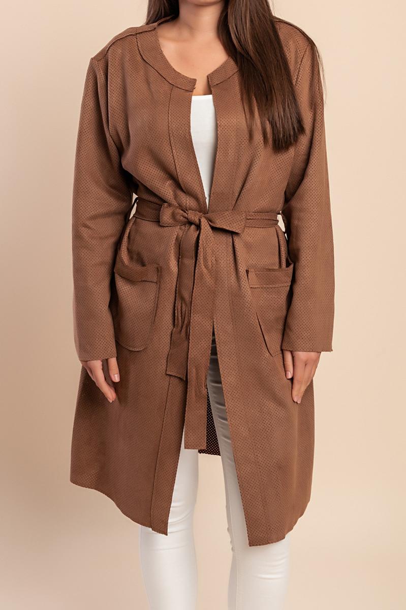 Cardigan with belt
