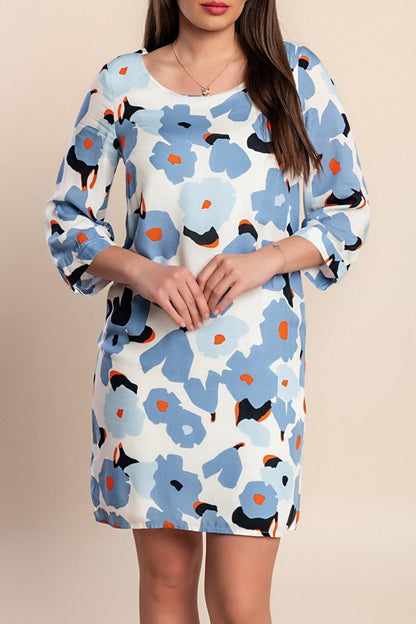 Printed mini dress