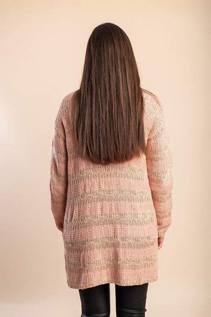 Plus size knitted cardigan