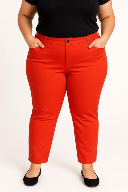 Plus size cotton pants