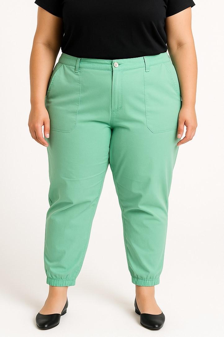 Pantaloni di cotone taglie forti