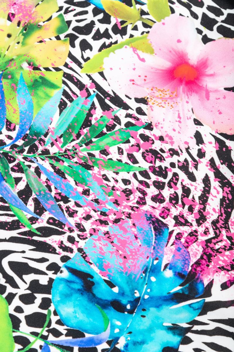 Plus size printed swimsuit