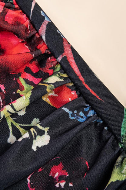 Plus size printed swimsuit