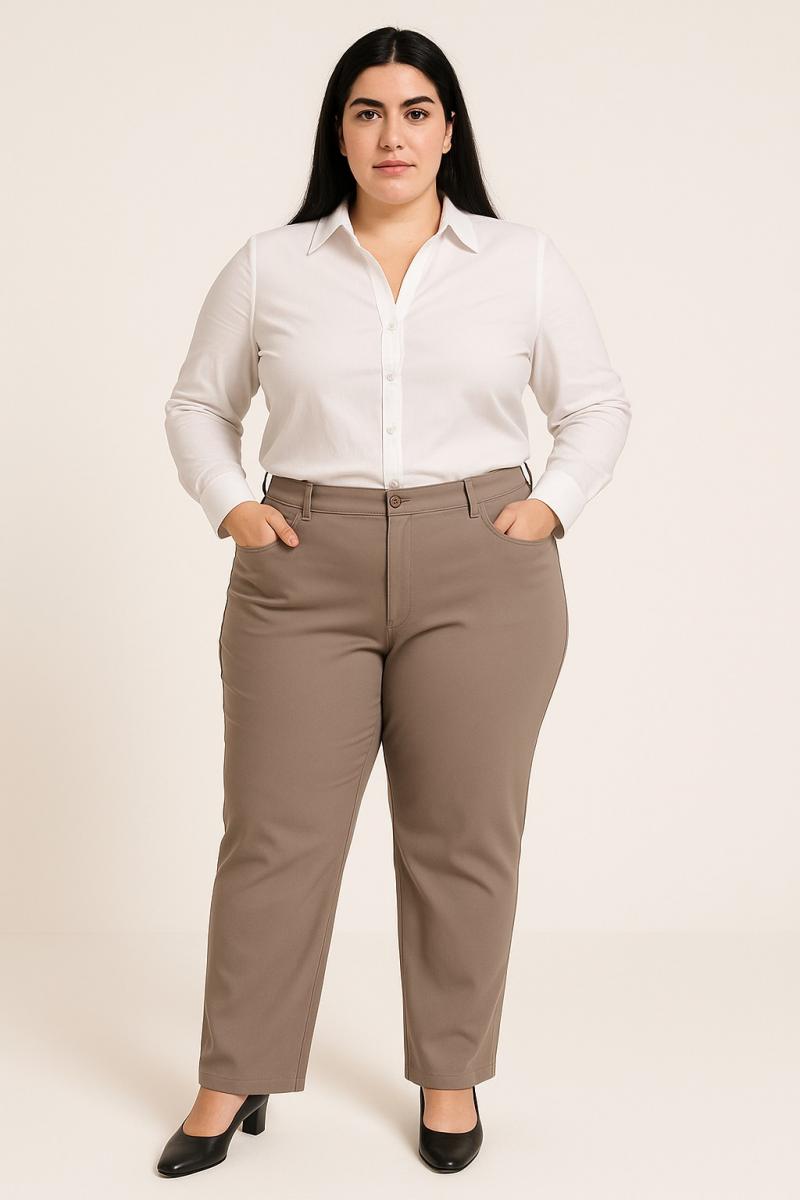 Plus size cotton pants