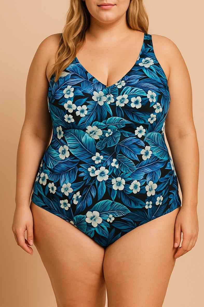 Costume da bagno stampato taglie forti