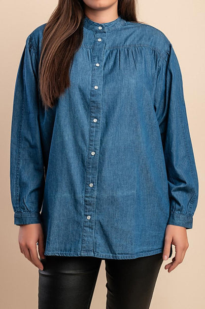 Jeanshemd mit Knöpfen