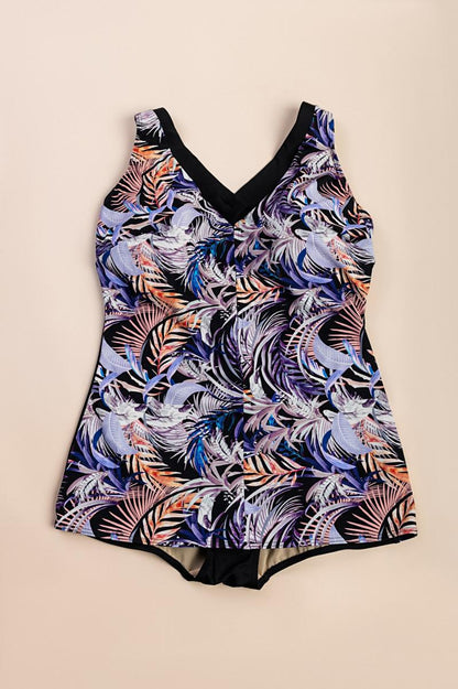 Costume da bagno stampato taglie forti
