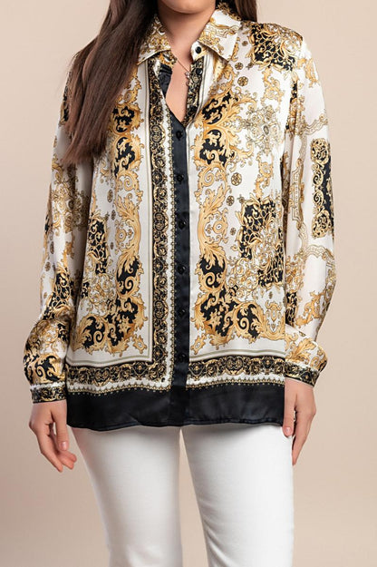 Bluse mit Print in großen Größen