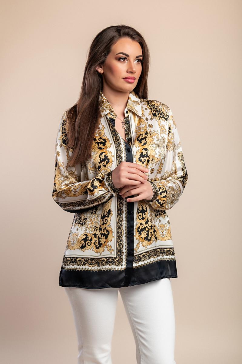 Bluse mit Print in großen Größen