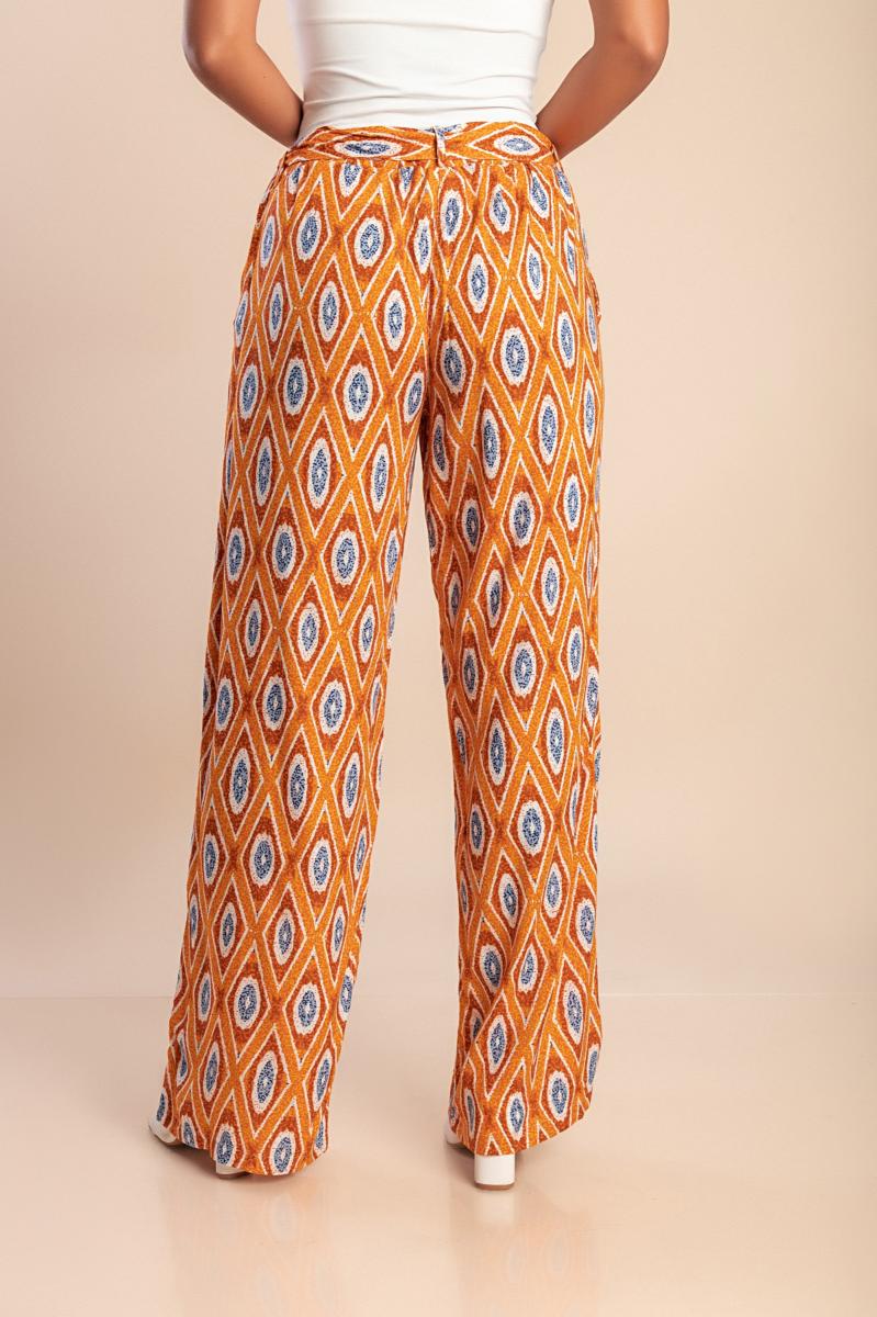 Spodnie plus size z printem