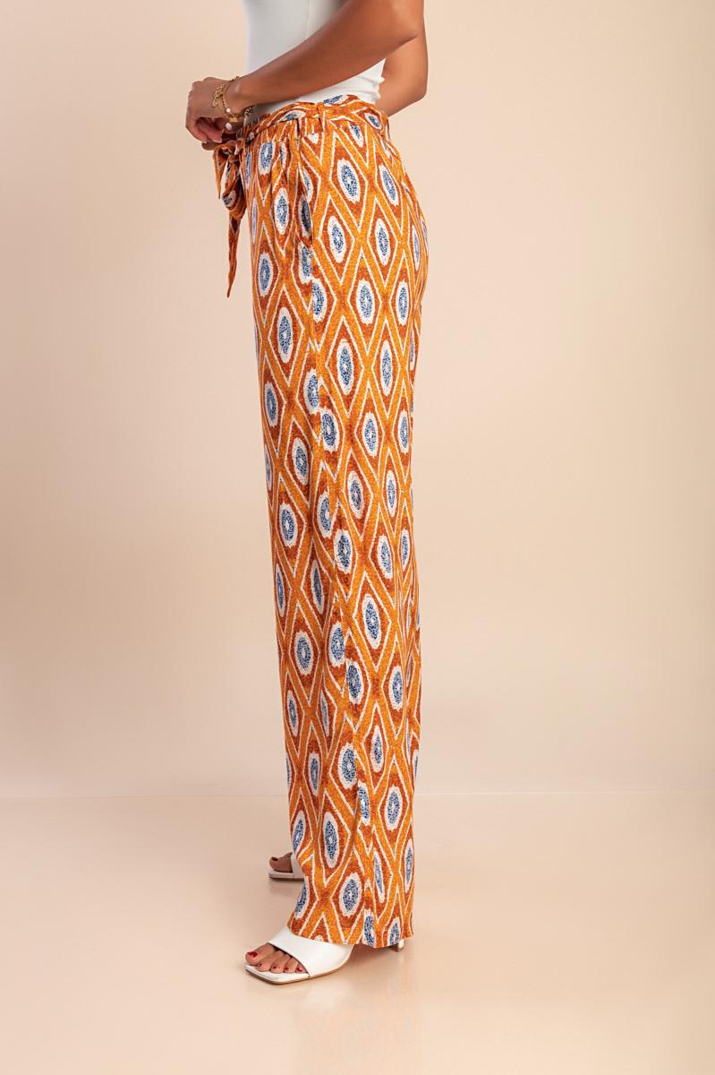 Spodnie plus size z printem