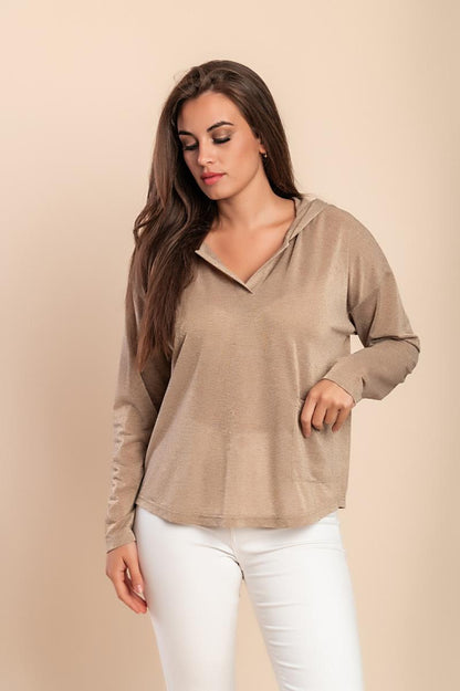 Top plus size z kieszenią